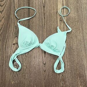 NWOT Victoria’s Secret Triangle Bikini Top Waist Wrap Padded Mint Green Size XS